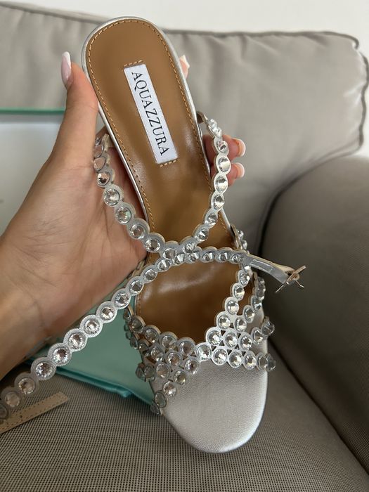 Sandale Aquazzura Tequilla 105 piele naturala pe stoc 38-39