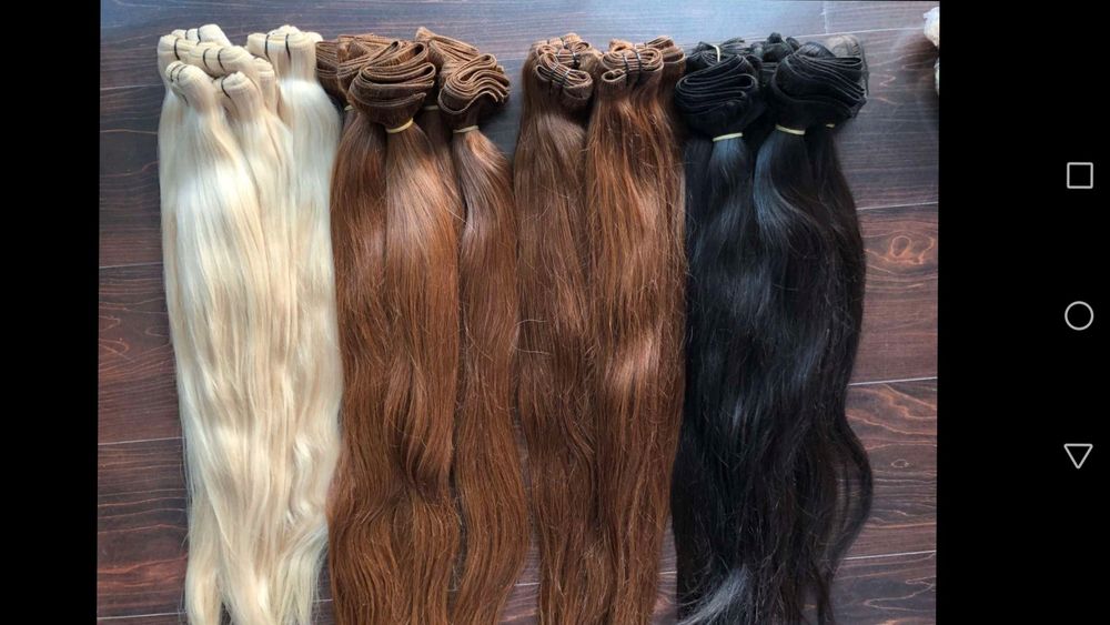 Естествени коси 120гр  първо качеството  промоция 280 лева