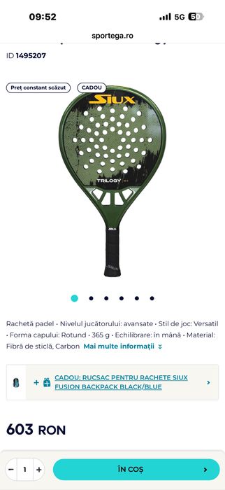 Racheta padel Siux Trilogy Go 5