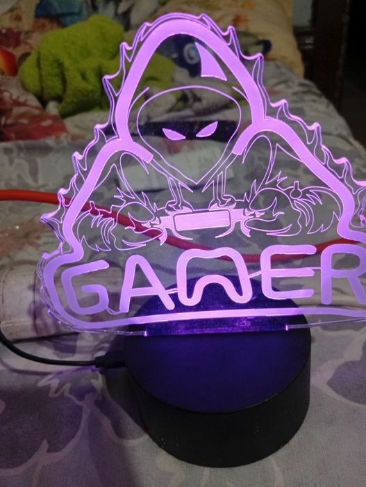 Creative 3d visualization lamp