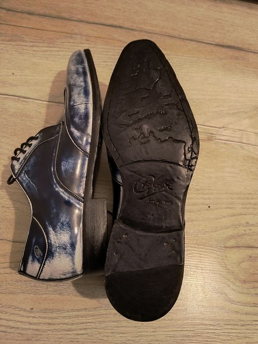 Pantofi din piele naturala imitația blugilor mărimea 41