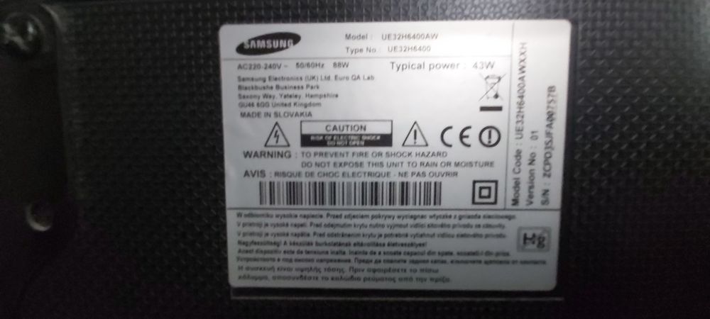 Tv 3D samsung smart de 32"