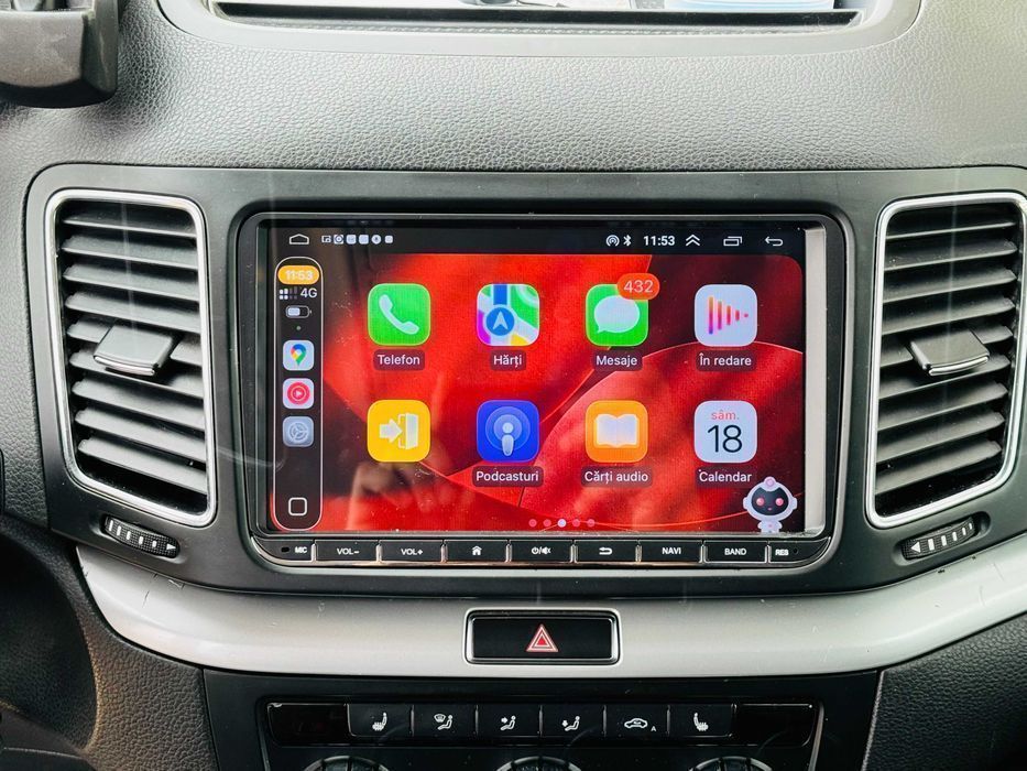 4GB Navigatie Carplay Android Auto VW VOLKSWAGEN SKODA SEAT VAG RNS