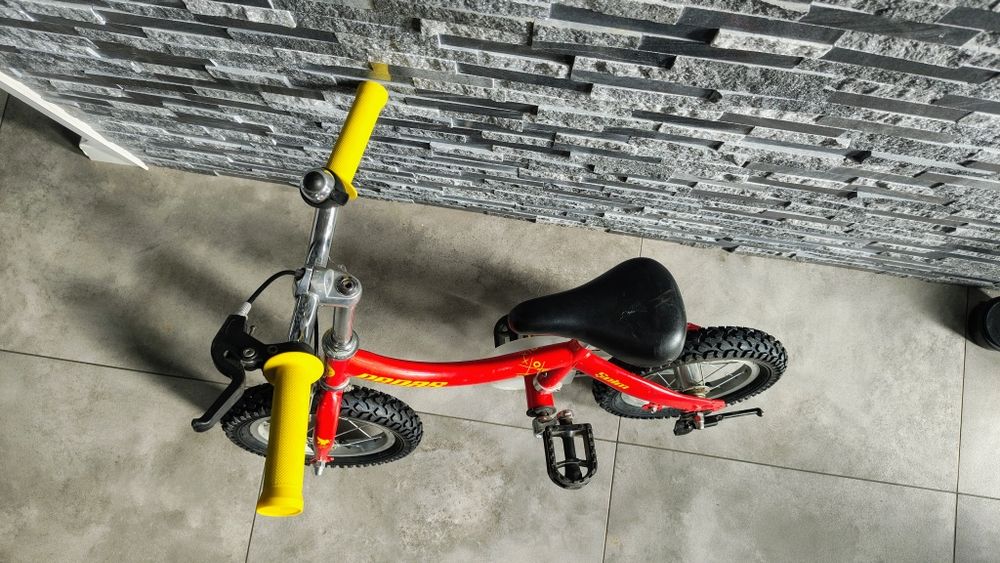 Bicicleta Pegas Soim 2in1 pentru copii, 12", Rosu