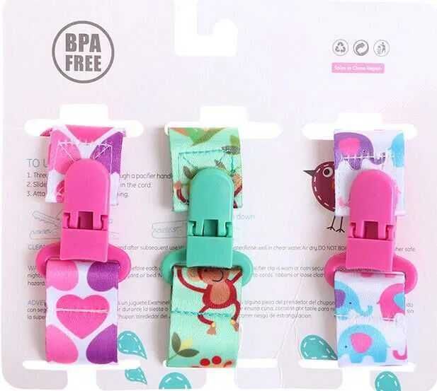 Set 3 snururi cu clema Suzeta + 5 buc capace priza. Noi ambalate!!