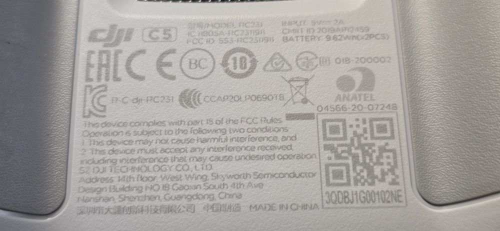DJI RC231 Remote Controller + extended joysticks