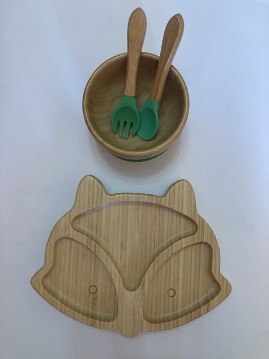 Бамбуков комплект за хранене
