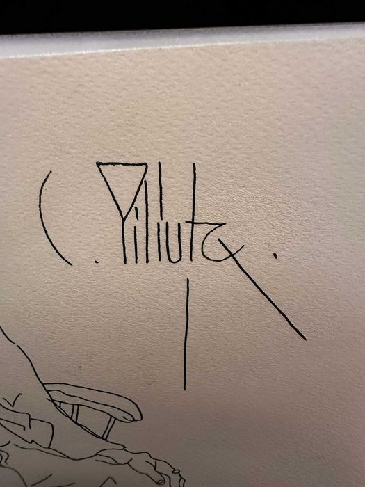 Schita semnată C. Piliuță