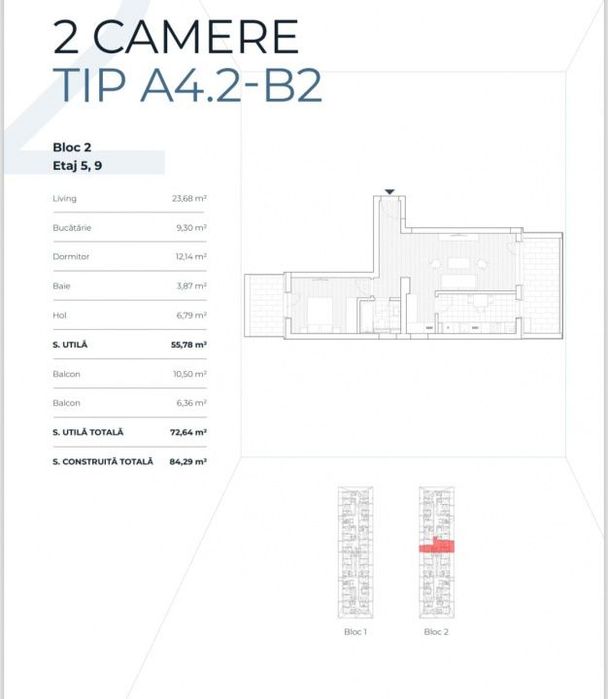 Apartament 2 camere LUX de vanzare Prima Vista | Promenada Mall | Mobi