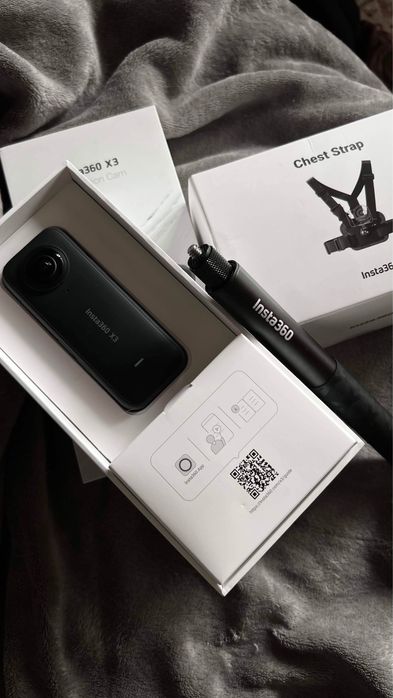 Экшн-камера insta 360 X3, Magic stick, Chest strap