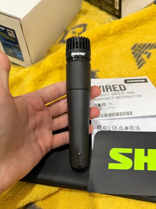 shure sm57 микрофон динамический оригинал