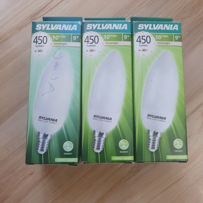 Bec led 9W, E 14. 3 bucati
