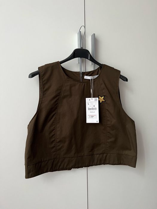 Zara новый кроп топ