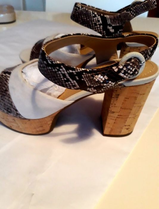 Sandale GEOX Respira dama, noi, din Piele Naturala, Originale!