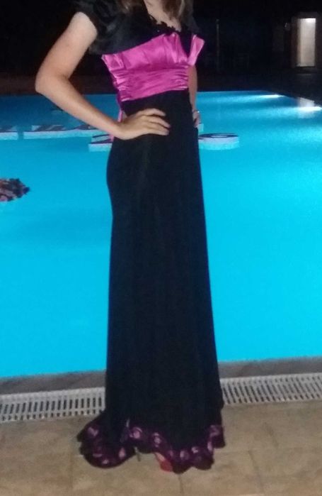 Rochie lunga neagra marimea L