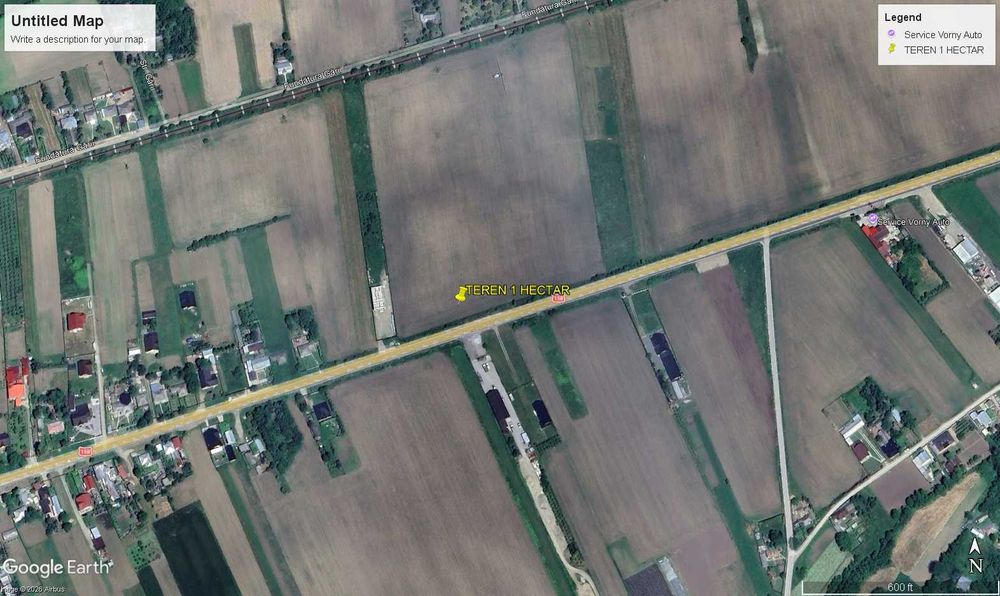 Teren 1 hectar la DN 15B -Deschidere 39 ml - Investitie Comerciala