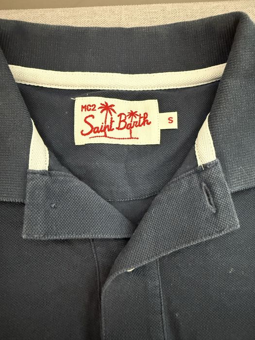 Тениска Saint Barth, тъмно синя