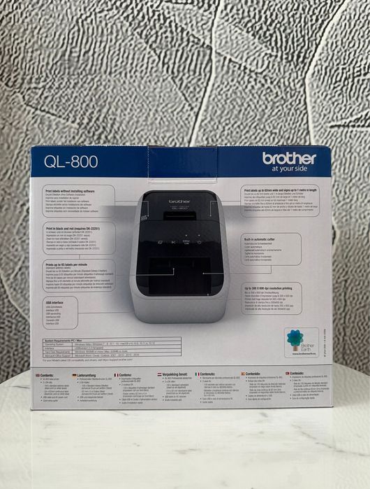 Brother QL-800 nou, sigilat, 450 lei – imprimantă etichete USB, rapidă, compactă