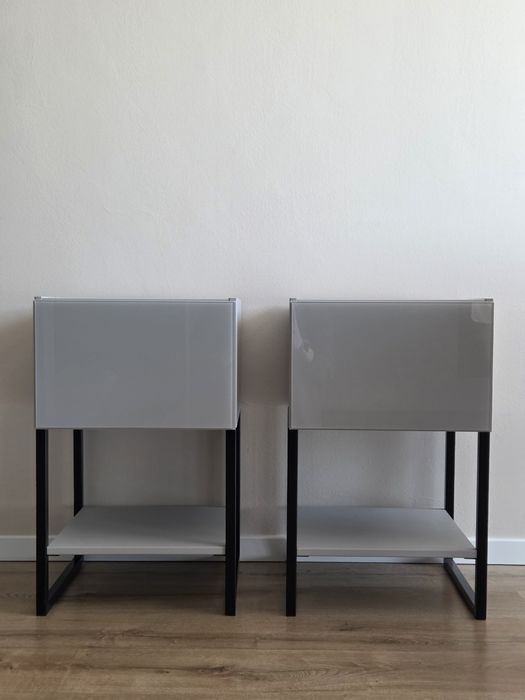 Noptieră nouă gri lux