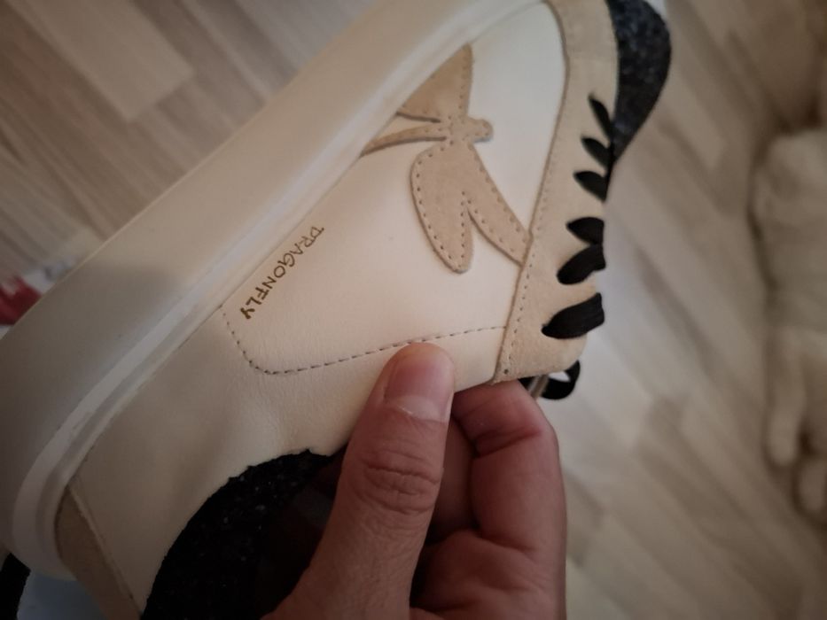 Кецове с брокат Dragonfly,естествена кожа, нови