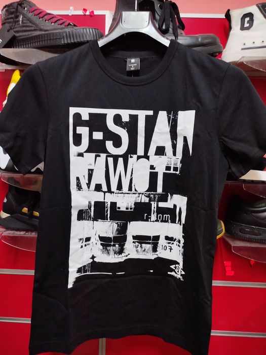 Оригинална НОВА тениска G-Star Raw Graphic S , M , L мъжка черна