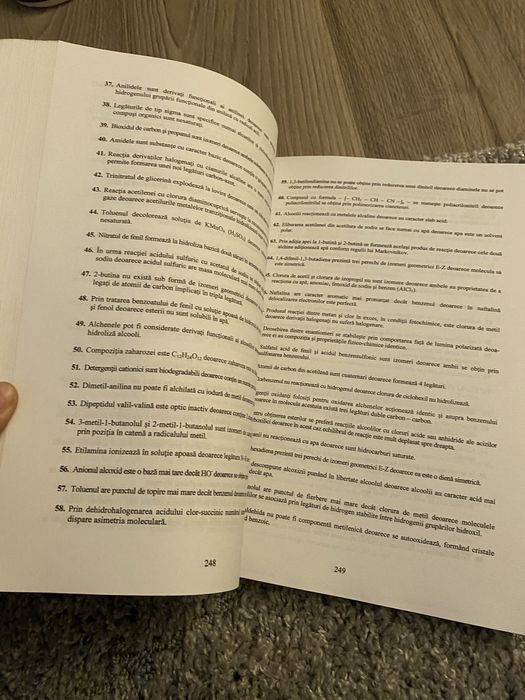 Carte Teste admitere chimie organica