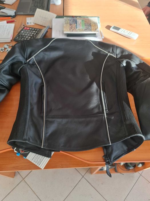 Geaca piele motociclist, dama