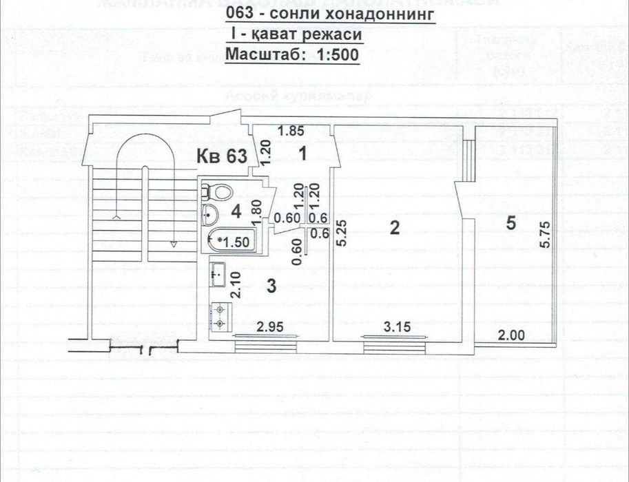 Аренда квартира 1 етаж
