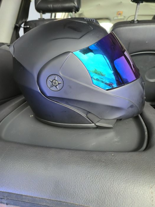 Casca moto flip viziera uv