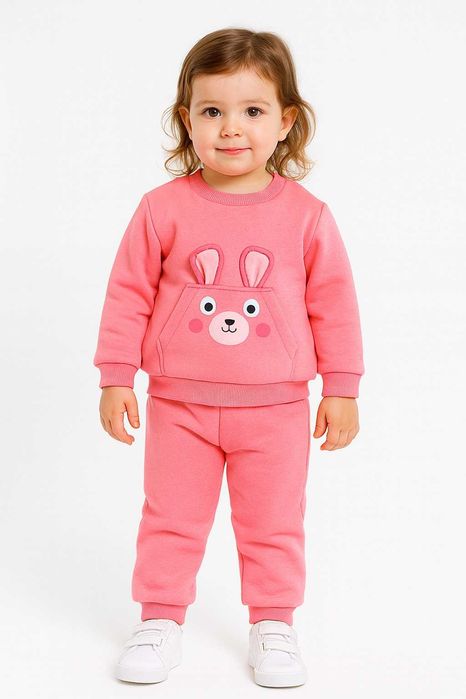 Ватиран комплект за момиче Зайче