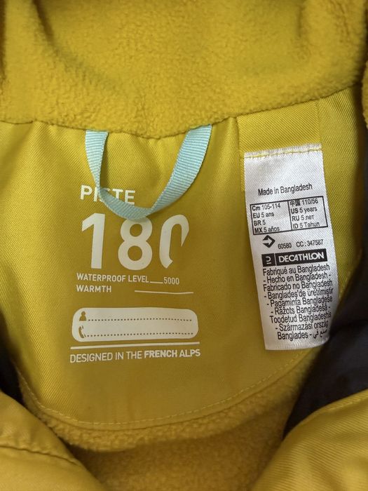 Geacă de schi/iarnă copii Decathlon Piste 180 - Mărimea 5 ani