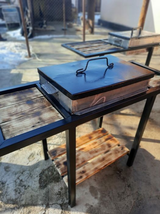 Мангал ручной работы в стиле Лофт