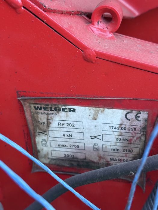 Presa de balotat WELGER FARMER RP 202(claas, krone,john deere)