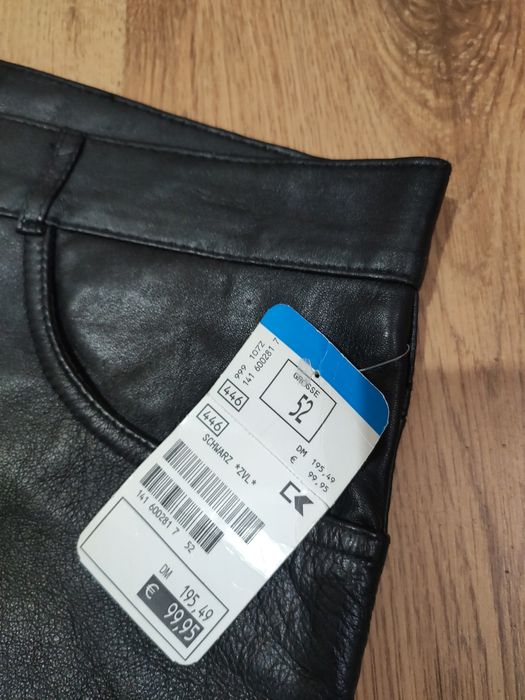 Pantaloni din piele de miel nappa Hide Society Germany mărimea 52 (M)