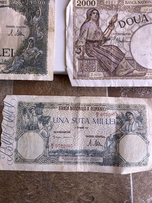 Bancnote vechi românești