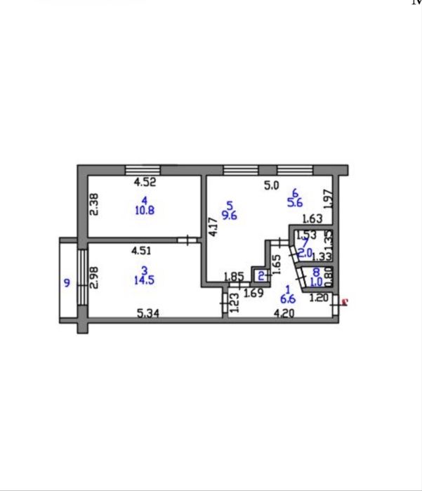 Продам 2комн квартиру Барс-строй