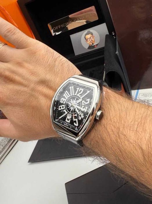 franck muller vanguard сребристо-черен