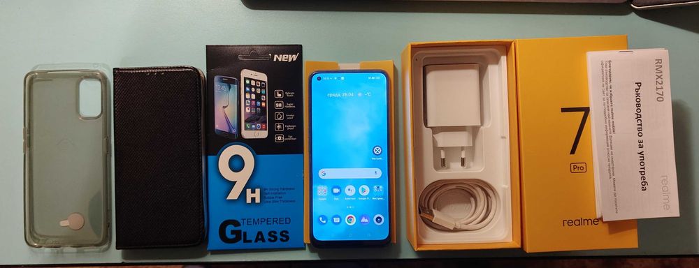 Телефон REALME 7 PRO - ROM 128 GB, RAM 8 GB - пълен комплект!