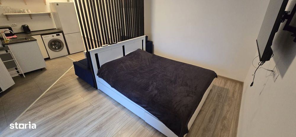 Studio modern de închiriat în Solid Butoaie – vedere la lac, parcare