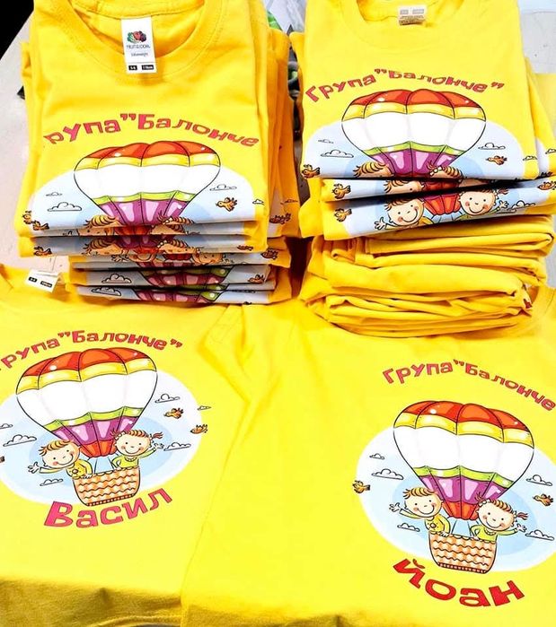 Тениски за деца - групи с печат и име