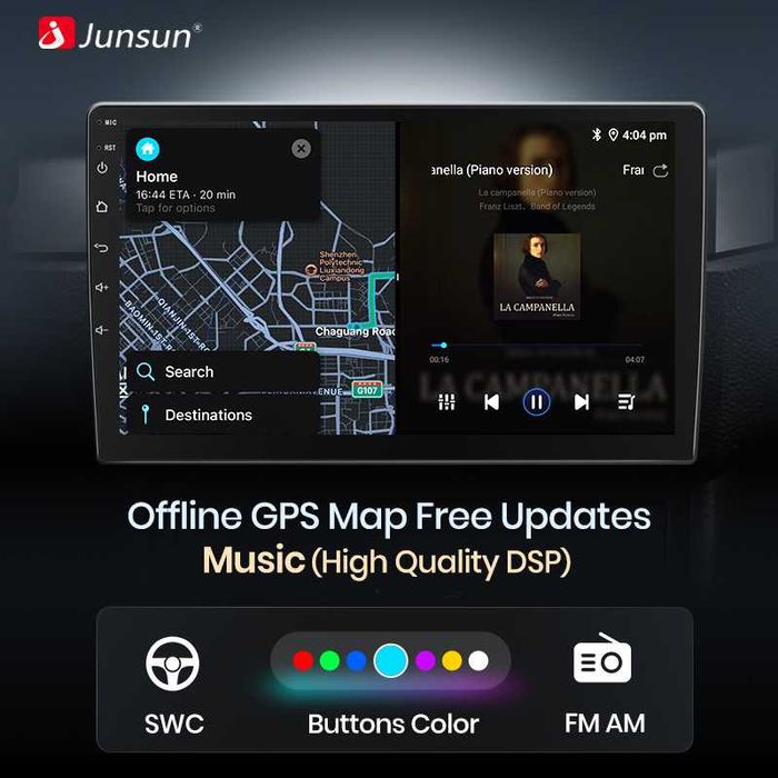 Navigatie Junsun Android 4GB Ram Volkswagen VW Golf 5 6 Passat B6 B7