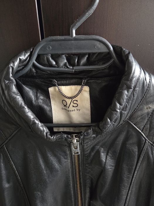 Дамско късо кожено яке от естествена кожа