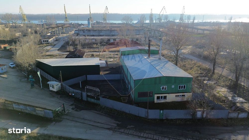 Hală industrială + stație incinerare de vanzare, acces Port I Galati