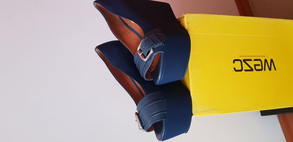 Pantofi weadges piele