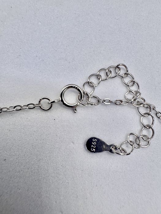 Сребърно колие с мойсанит (Диамант) 1 карат