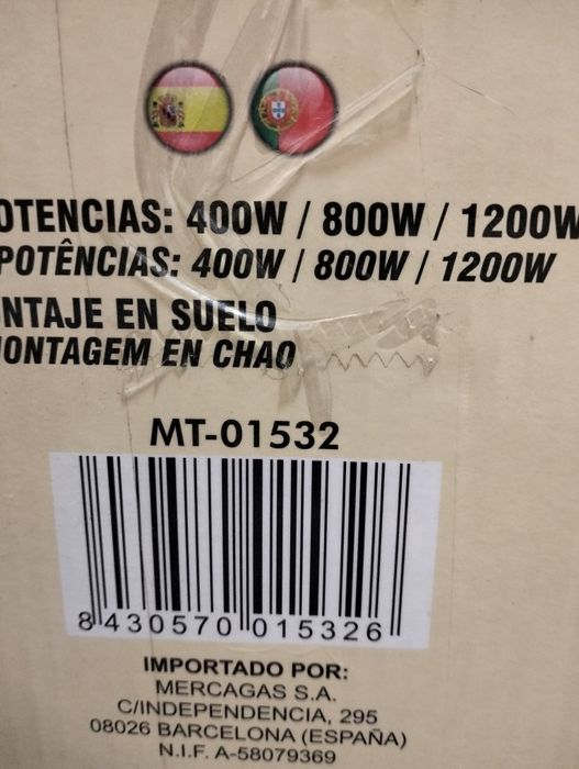 Radiator electric halogen  1200w nou