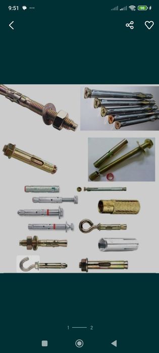 анкерные болты,забивные,распорные, клиновые