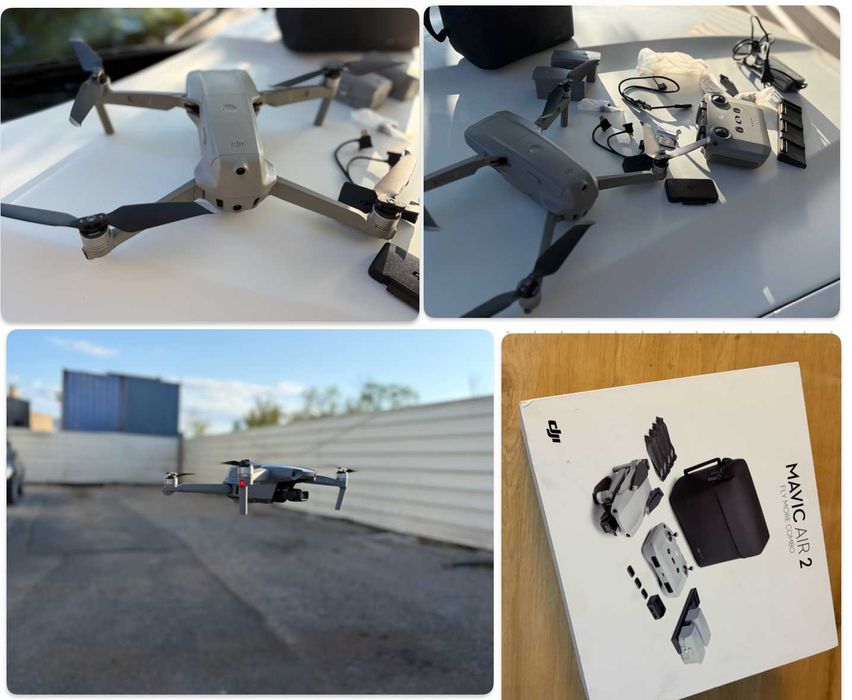 DJI Mavic Air 2 - Pachet complet (3 baterii, filtre ND, card 256GB, geantă)