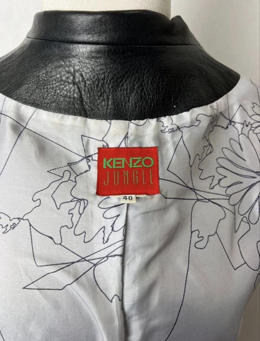 Кожаный пиджак Kenzo Jungle