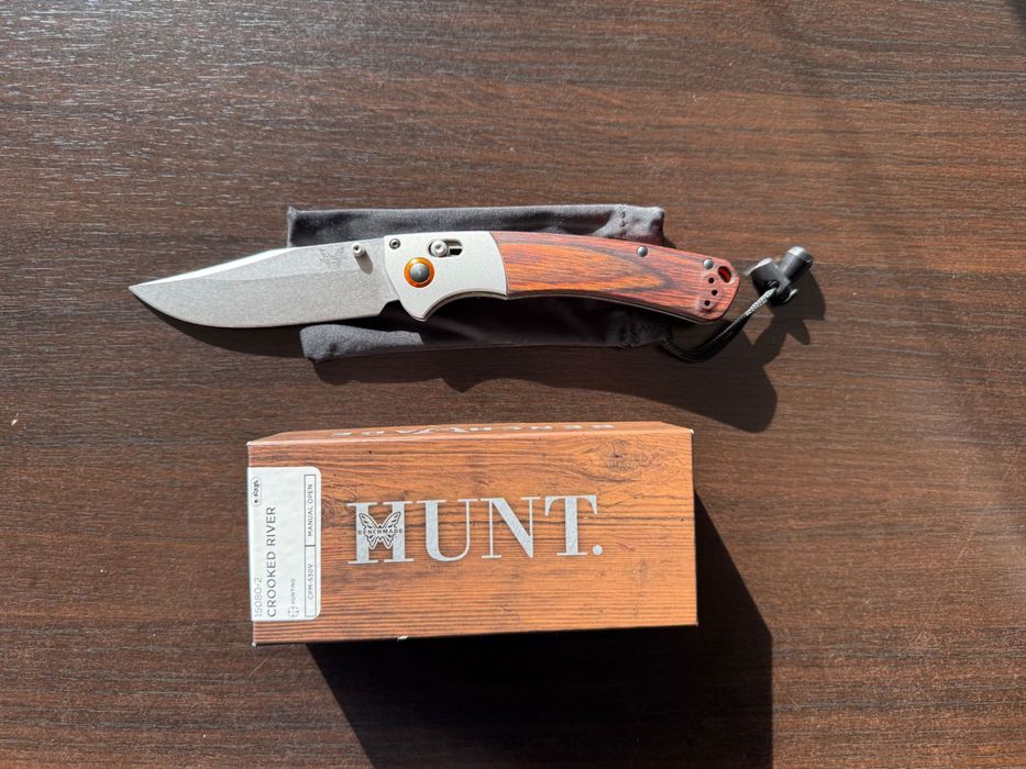Cutit Benchmade Crooked River Nou in Cutie